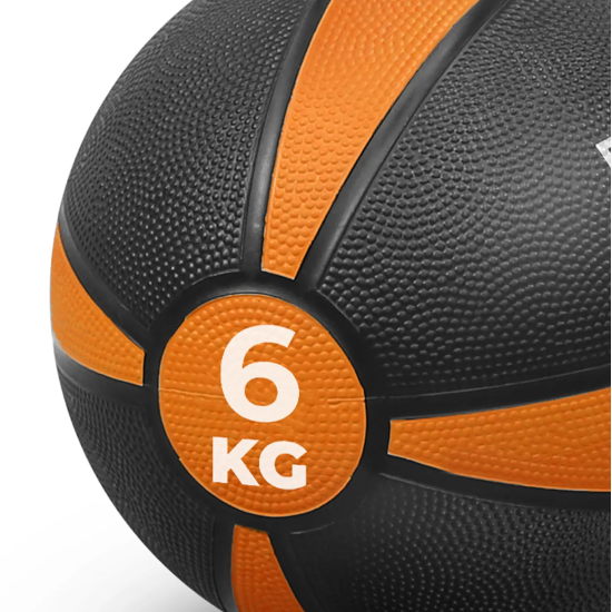 Медбол резиновый BRONZE GYM, 6 кг.