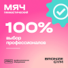 Мяч для пилатеса и йоги BRONZE GYM, 20см.