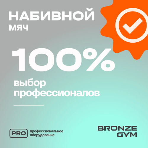 Мяч набивной BRONZE GYM, 15кг.
