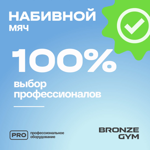 Мяч набивной BRONZE GYM, 4 кг.