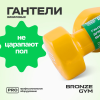 Гантели для аэробики виниловые BRONZE GYM,2 кг., пара.