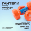 Гантели для аэробики виниловые BRONZE GYM,6 кг., пара