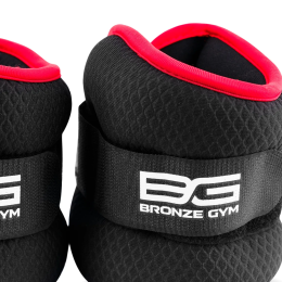 Утяжелители для ног и рук BRONZE GYM, 2кг (1кг х 2), пара.