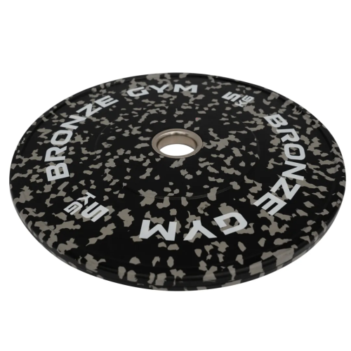Диск бамперный BRONZE GYM камуфляж серый 5 кг