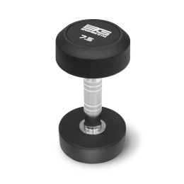 Набор обрезиненных гантелей BRONZE GYM, 27.5-50 кг - 10 пар, шаг 2,5 кг