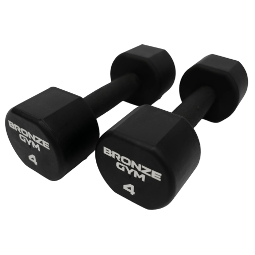 Набор термополиуретановых гантелей BRONZE GYM, 1-10 кг - 10 пар, шаг 1 кг