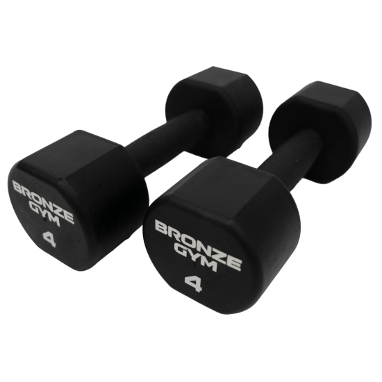 Набор термополиуретановых гантелей BRONZE GYM, 1-10 кг - 10 пар, шаг 1 кг