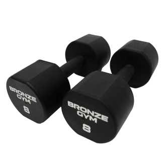Набор термополиуретановых гантелей BRONZE GYM, 1-10 кг - 10 пар, шаг 1 кг