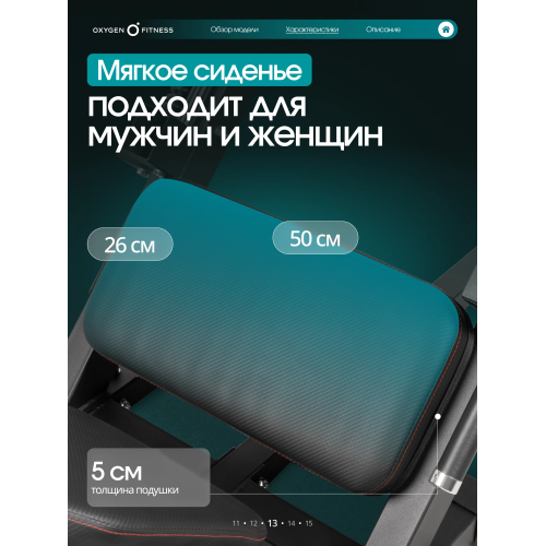 Жим ногами/Гакк-присед OXYGEN FITNESS BROOKS