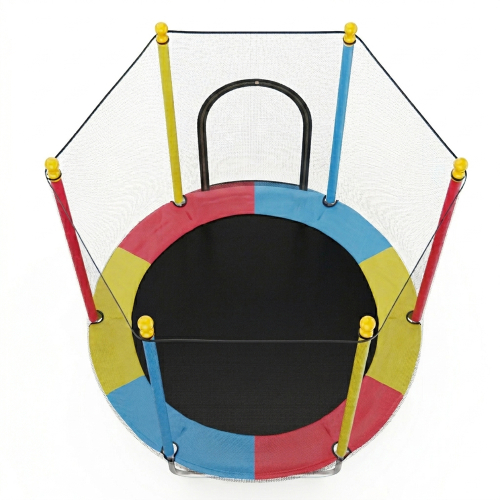 Батут каркасный DFC цветной 137 см с защитной сеткой