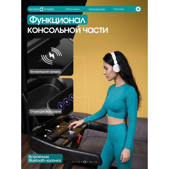 Беговая дорожка OXYGEN FITNESS COPPER