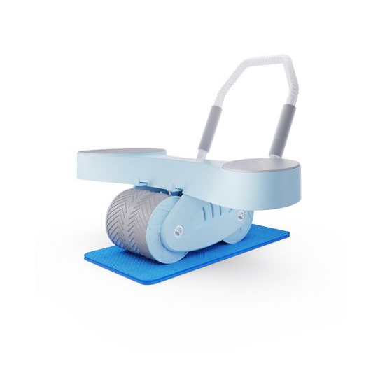 Тренажёр для пресса AB Roller SND голубой с ковриком 34 х 17 x 0.6 cм