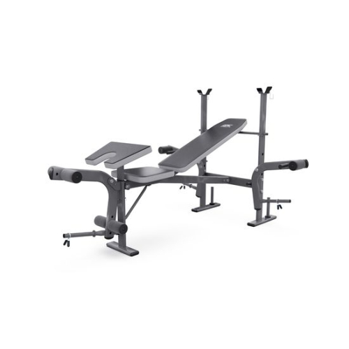 Скамья со стойками под штангу DFC D703 PRO с партой для бицепса