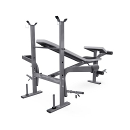 Скамья со стойками под штангу DFC D703 PRO с партой для бицепса