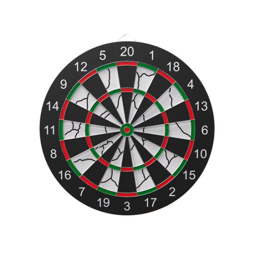 Дартс DFC PRINT двусторонний 45 см, 6 дротиков