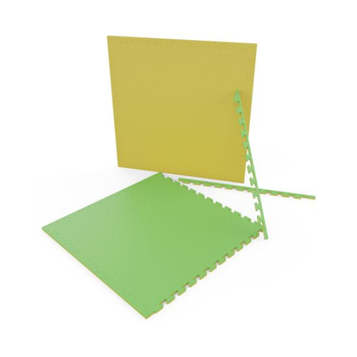 Будо-мат EVA DFC 100 x 100 см, 20 мм, цвет желто-зеленый