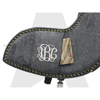 Дизайнерское кресло FUJIMO Monogram Silver Steel