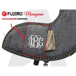 Дизайнерское кресло FUJIMO Monogram Silver Steel