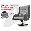 Дизайнерское кресло FUJIMO Monogram Silver Steel