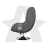 Дизайнерское кресло FUJIMO Monogram Silver Steel