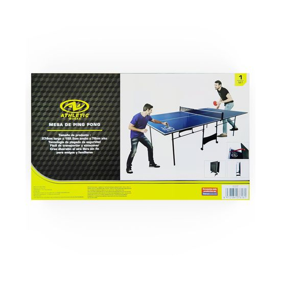 Теннисный стол DFC ATHLETIC, размер по стандарту ITTF 274 x 152, с сеткой, складной