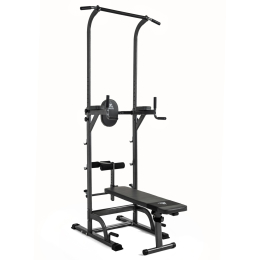 Турник-брусья DFC G-series с прямой скамьей с валиками