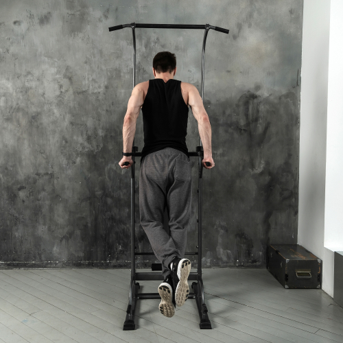 Турник-брусья DFC G-series с прямой скамьей с валиками