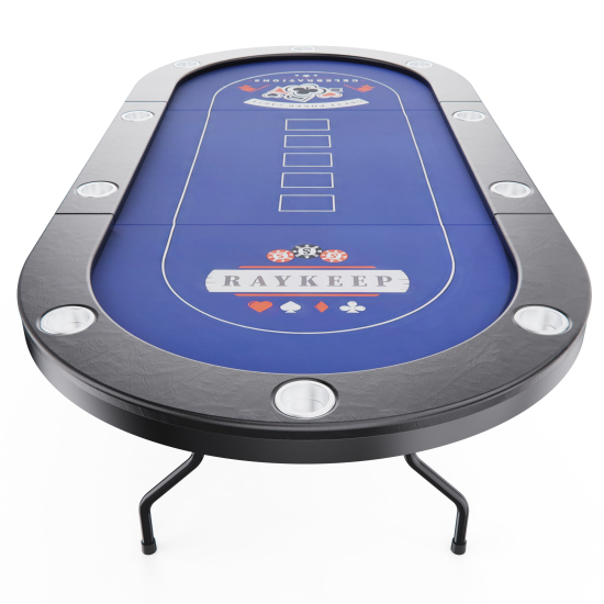 Игровой стол – покер DFC RAYKEEP 84", на 10 мест, складные ножки