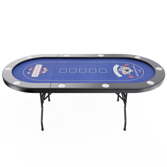 Игровой стол – покер DFC RAYKEEP 84", на 10 мест, складные ножки
