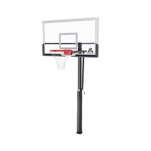 Усиленная баскетбольная стационарная стойка DFC ING 54" / закаленное стекло