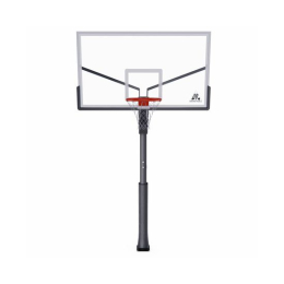 Усиленная баскетбольная стационарная стойка DFC ING 72" / закаленное стекло