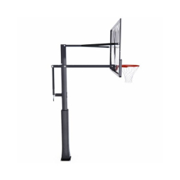 Усиленная баскетбольная стационарная стойка DFC ING 72" / закаленное стекло