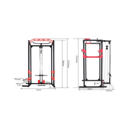 Силовая рама DFC Well Active, тяга сверху/ тяга снизу