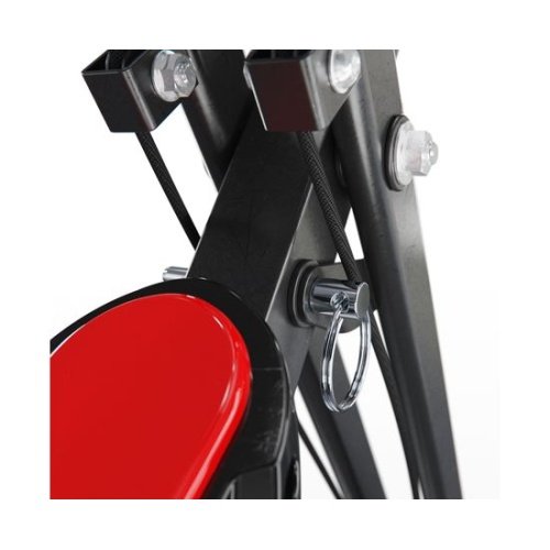 Велотренажер DFC X-Bike MBB с эспандерами, черно-красный 