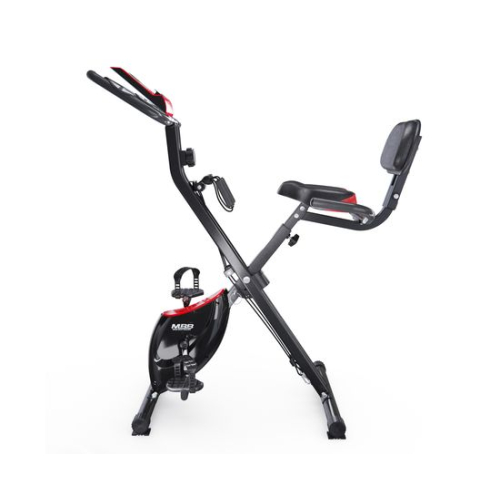 Велотренажер DFC X-Bike MBB с эспандерами, черно-красный 