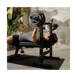 Усиленная скамья со стойками под штангу DFC MELKIN