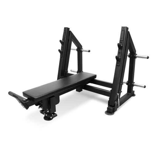 Скамья для жима лёжа с доводчиком, упором и подставкой для ног BRONZE GYM PARTNER ML-901