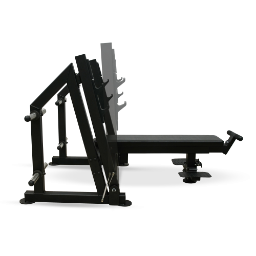 Скамья для жима лёжа с доводчиком, упором и подставкой для ног BRONZE GYM PARTNER ML-901