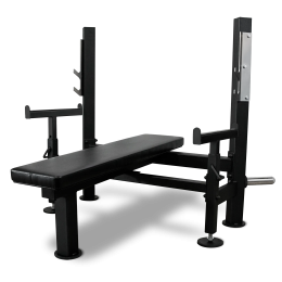 Скамья для жима лёжа со страховочными упорами BRONZE GYM PARTNER ML-902