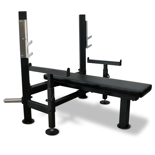 Скамья для жима лёжа со страховочными упорами BRONZE GYM PARTNER ML-902