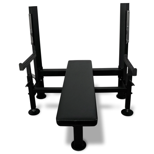 Скамья для жима лёжа со страховочными упорами BRONZE GYM PARTNER ML-902