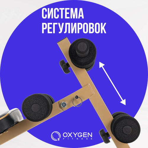 Скамья для пресса прямая домашняя OXYGEN FITNESS MORAN