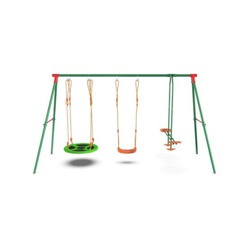 Детский комплекс DFC качели: гнездо, планер и верёвочные