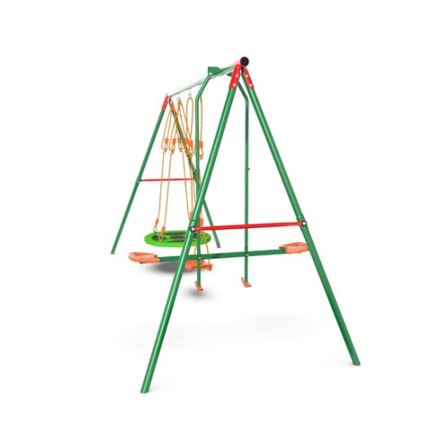 Детский комплекс DFC качели: гнездо, планер и верёвочные