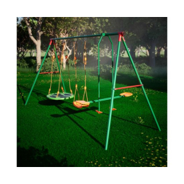 Детский комплекс DFC качели: гнездо, планер и верёвочные