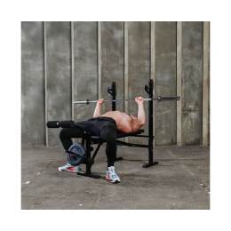 Скамья со стойками под штангу DFC Fytter BEW04X