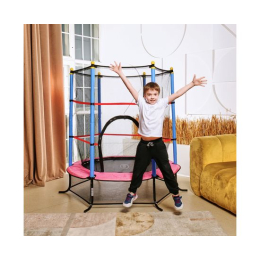 Батут детский DFC SMRKIDS 55" с сеткой, PINK