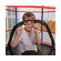 Батут детский DFC SMRKIDS 55" с сеткой, PINK