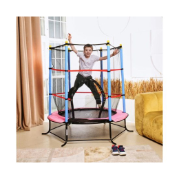 Батут детский DFC SMRKIDS 55" с сеткой, PINK