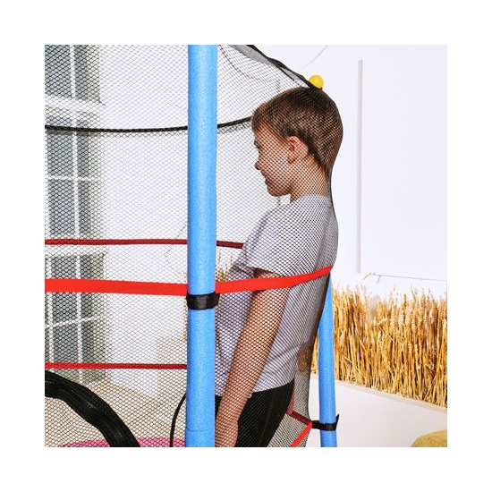 Батут детский DFC SMRKIDS 55" с сеткой, PINK